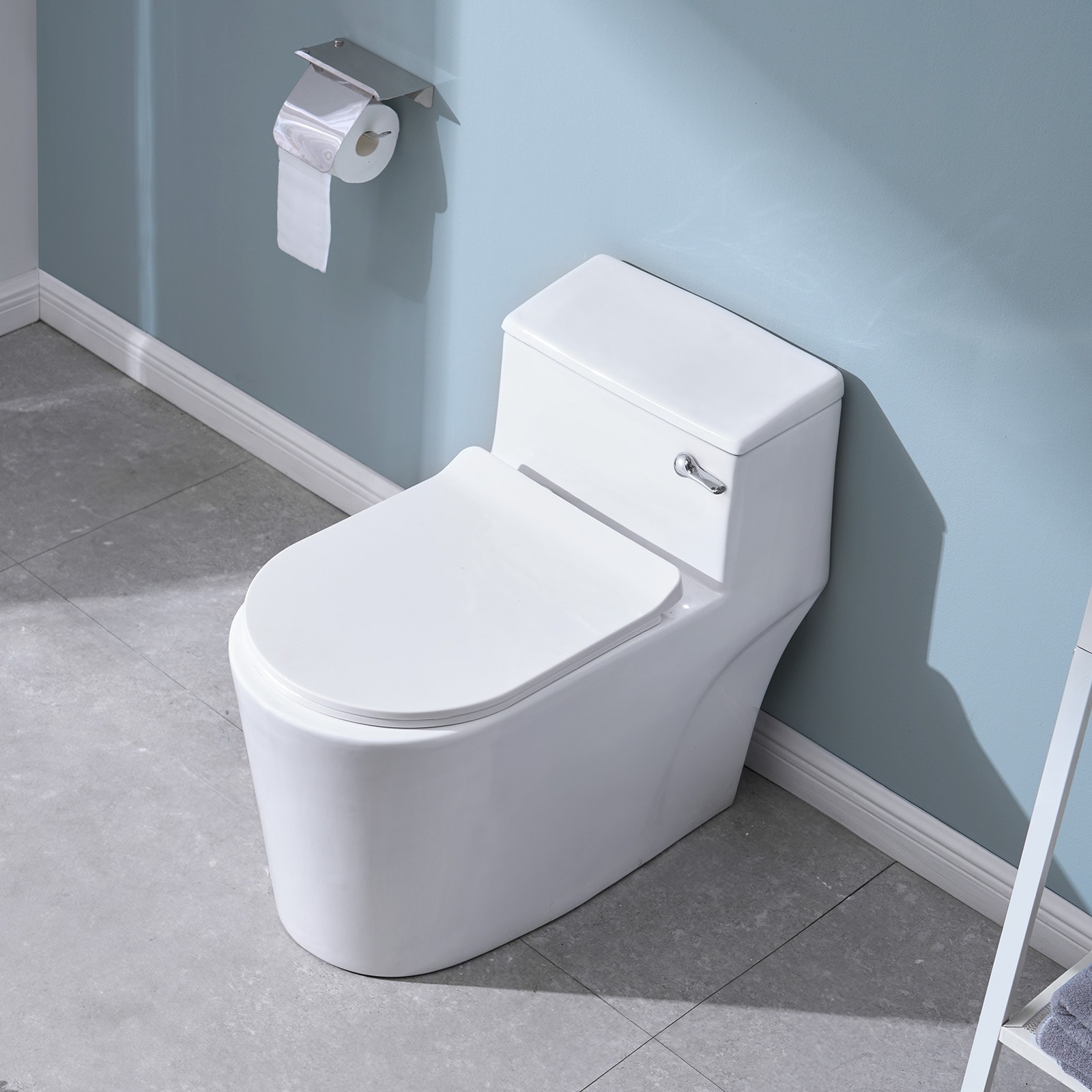 Toilet Handle Replacement Kit Front Mount Universal Toilet Flush Handle Chrome_voghion.com